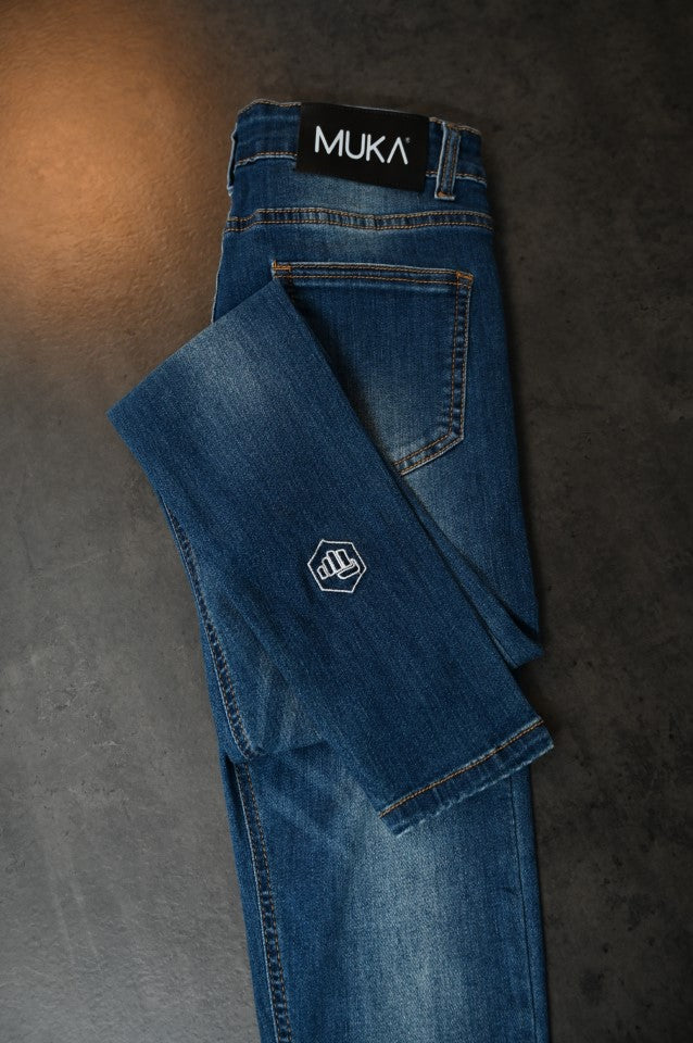 Premium Blauw Broeken van Muka Clothing