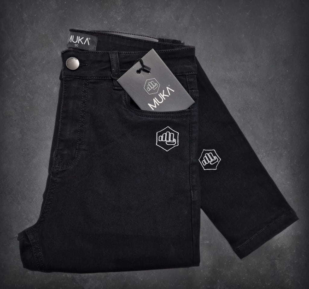 Premium Zwart Broeken van Muka Clothing
