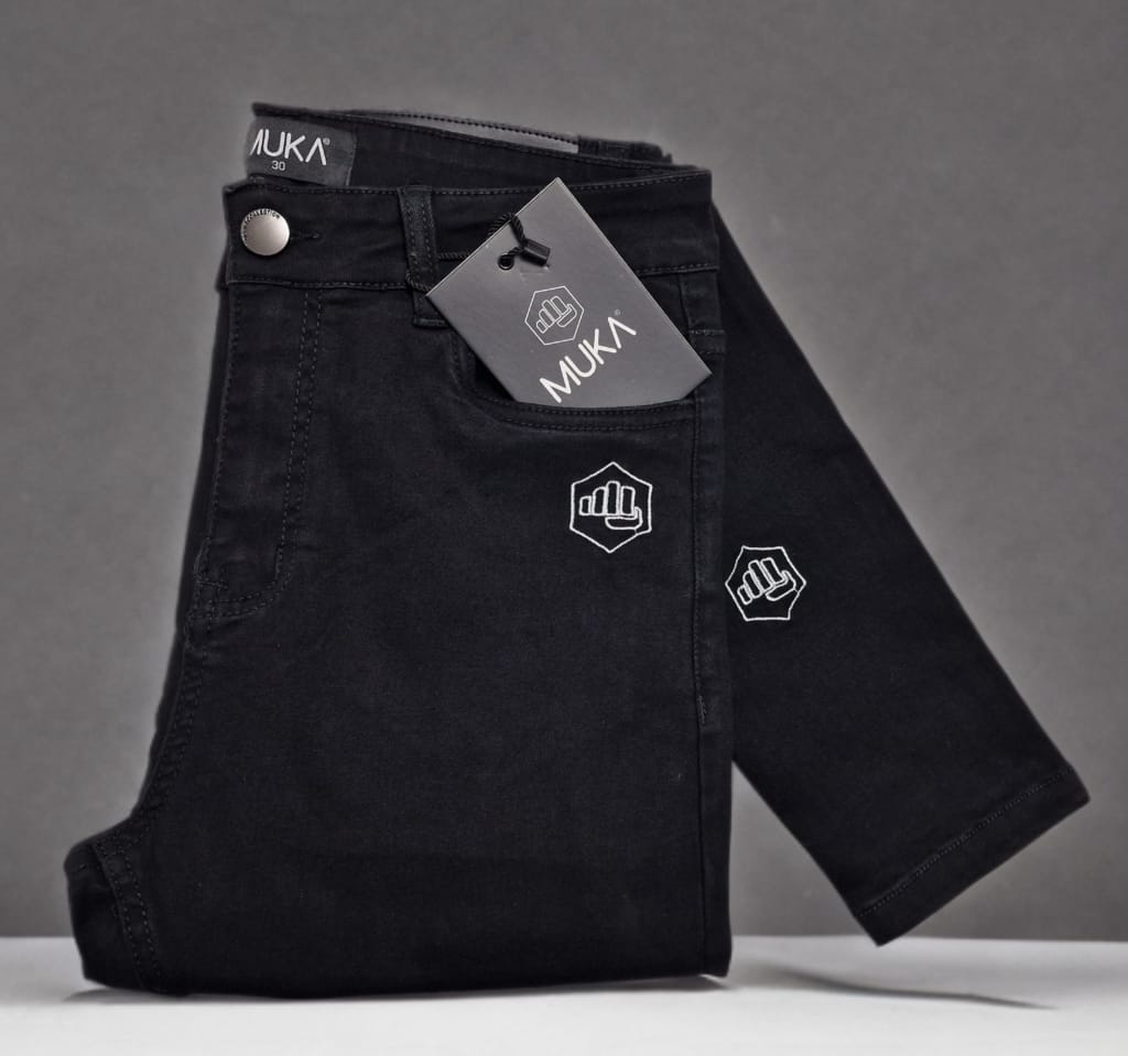 Premium Zwart Broeken van Muka Clothing