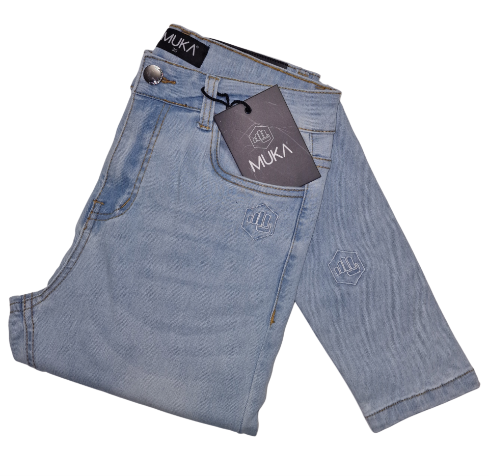 Premium licht blauw Broeken van Muka Clothing