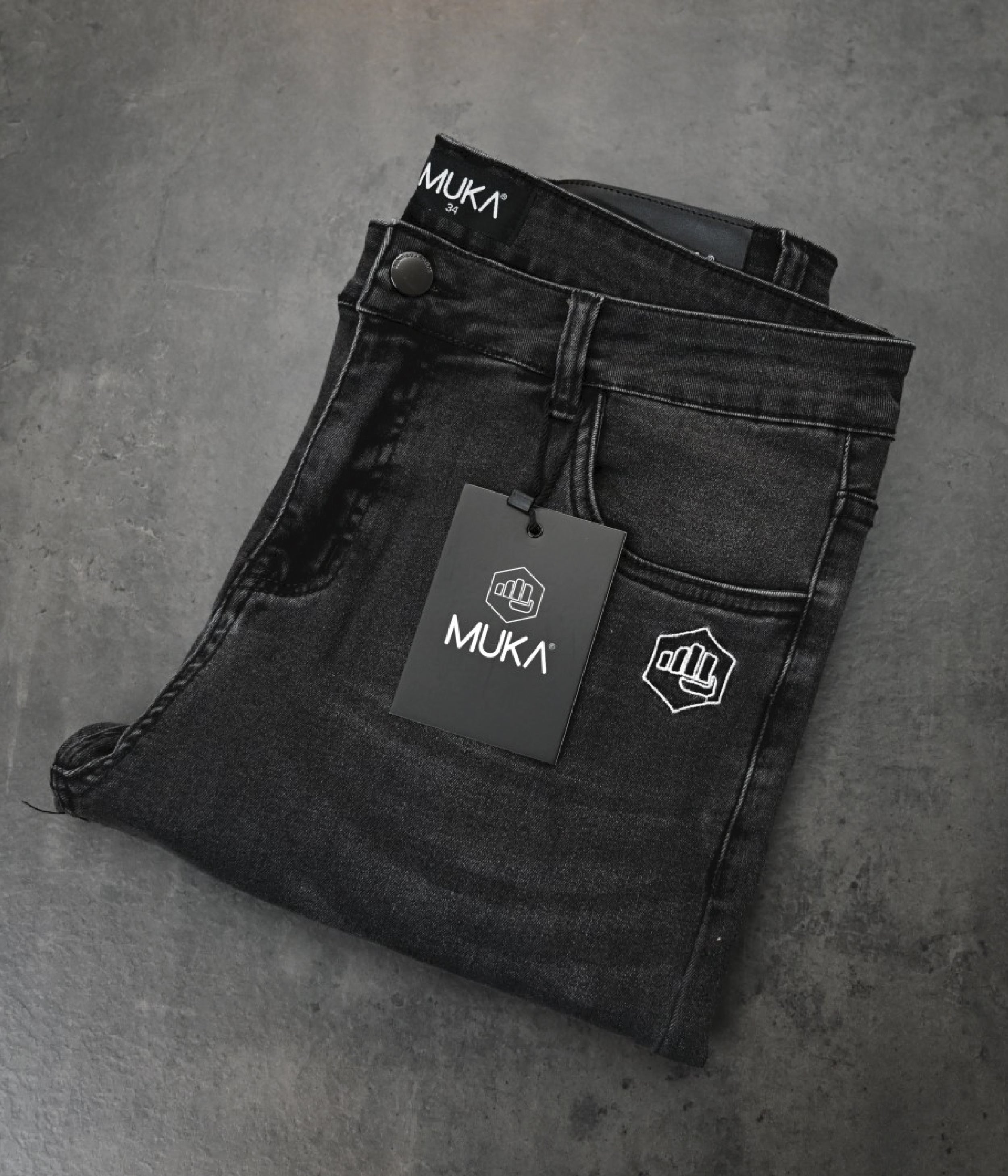 Premium Grijs Broeken van Muka Clothing
