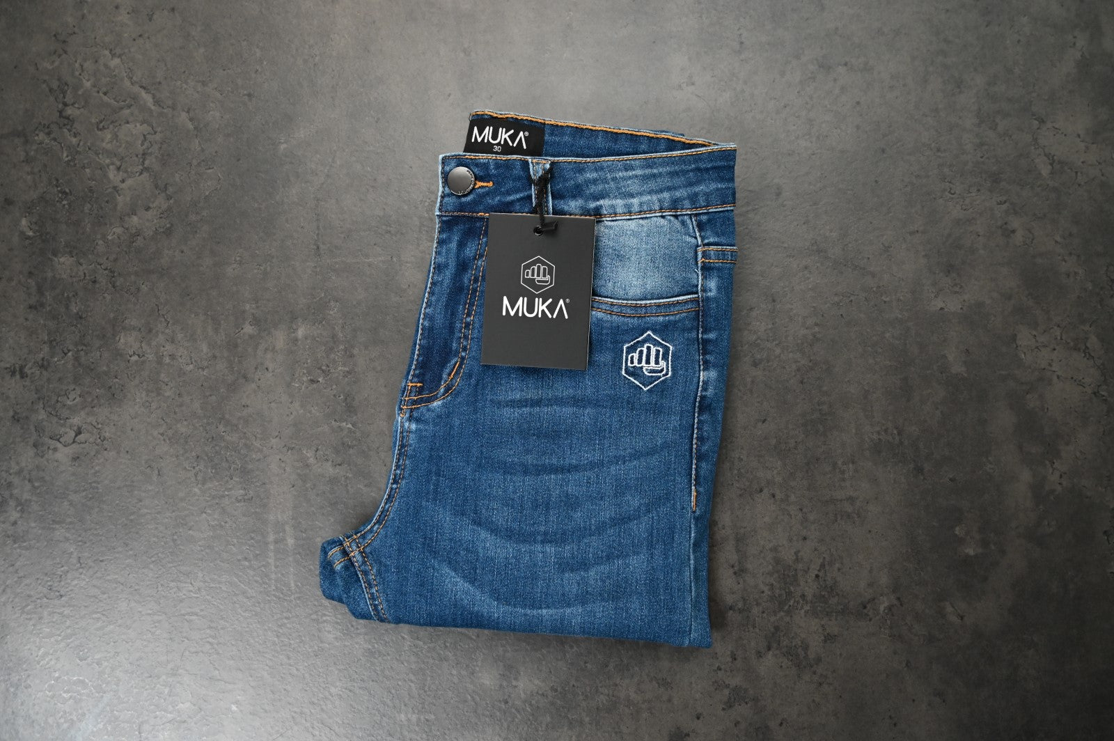 Premium Blauw Broeken van Muka Clothing
